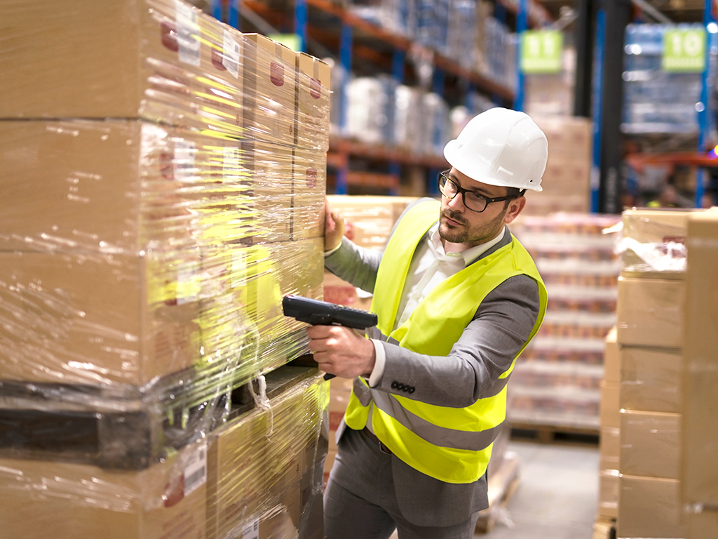 Global supply chain network connecting manufacturers and suppliers.