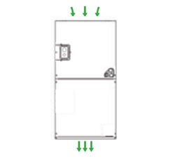R454B 14.3 SEER2 Air Handler Vertical Down Airflow