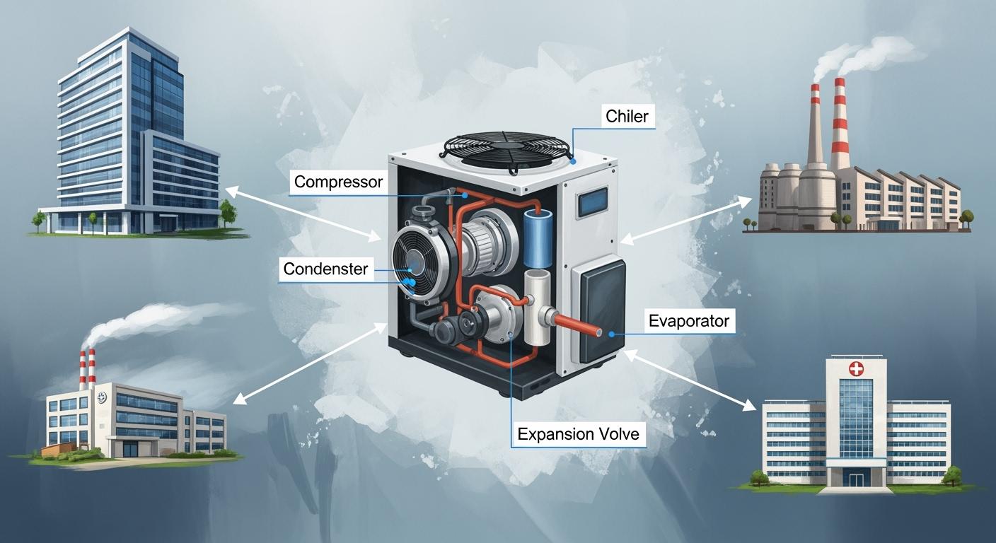 A Comparison of Chiller Components and Their Applications