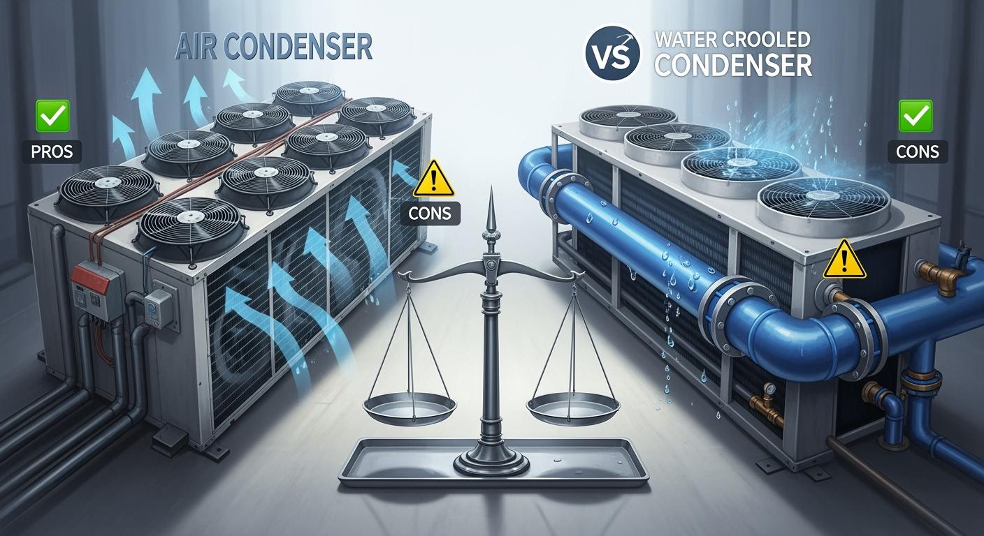 Pros and Cons of Air-Cooled and Water-Cooled Condenser Units